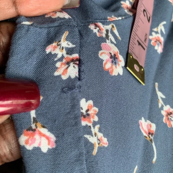 Japna‎ Bohemian Blue Floral Wide Leg Jumpsuit - Picture 13 of 14